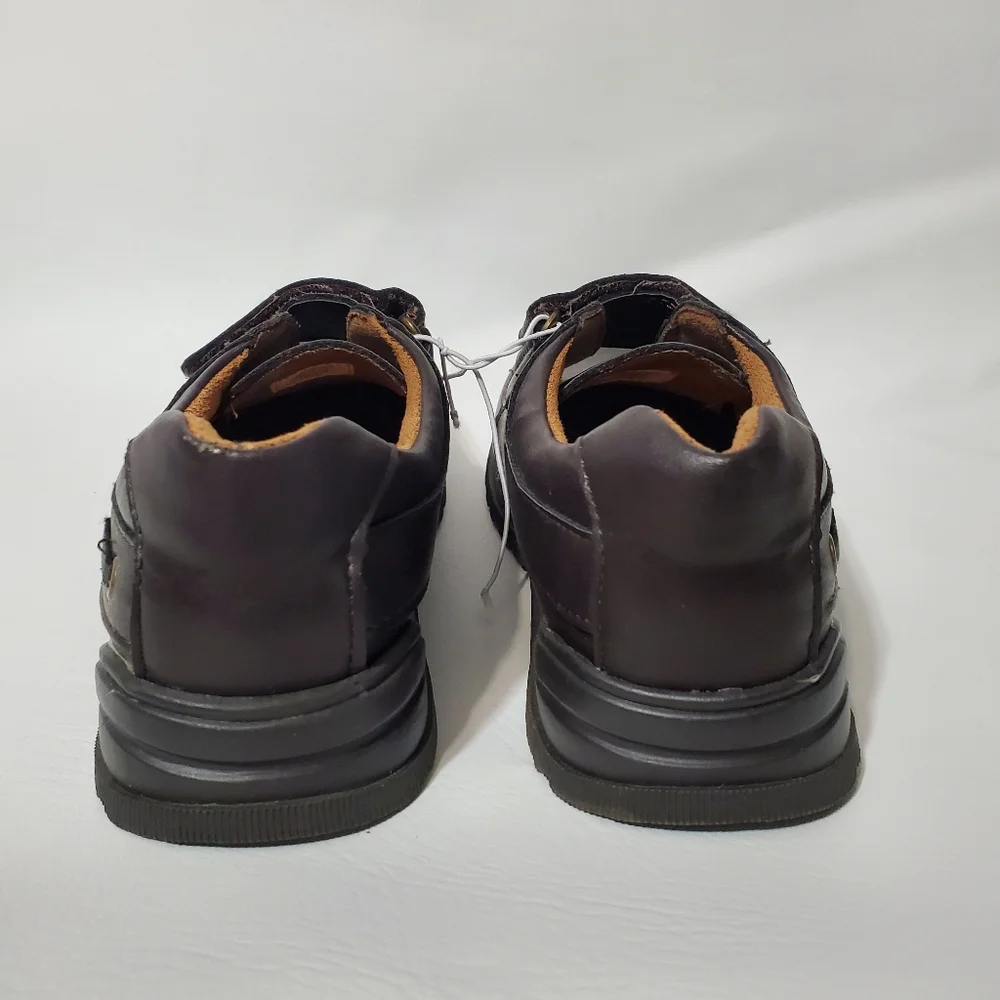 Childrens Place Brown Loafers Hook and Loop Shoes Boys Size 4